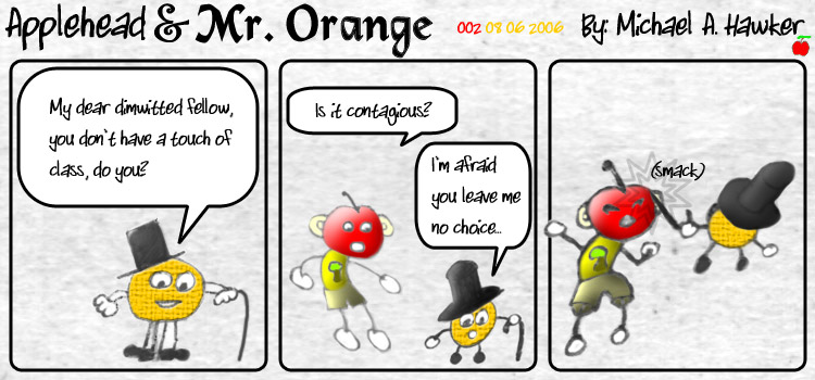 Applehead & Mr. Orange Comic #2