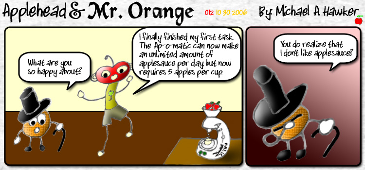Applehead & Mr. Orange Comic #12